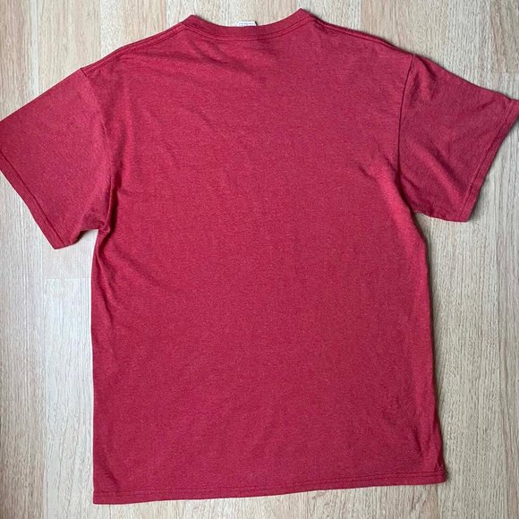 Vintage Budweiser Distressed T-Shirt Red Excellent - Picture 5 of 8